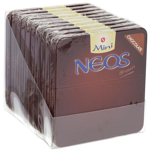 Neos Brown Chocolate Cigarillos 3 1/2 * 20, Box of 100