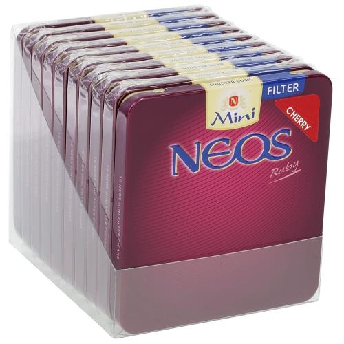 Neos Ruby Cherry Cigarillos 3 1/2 * 20, Box of 100
