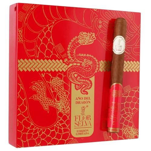 Flor de Selva Ano del Dragon 2024 Doble Corona 7 1/2 * 52, Box of 10