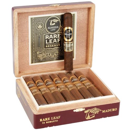 Aganorsa Leaf Rare Leaf Reserve Maduro Robusto 5 1/4 * 52, Box of 15