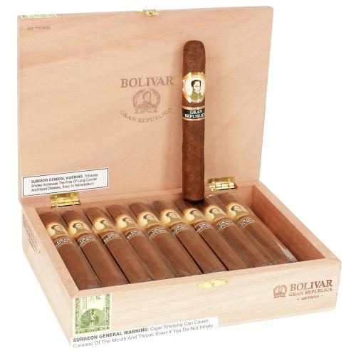 Bolivar Gran Republica Toro 6  * 54, Box of 20