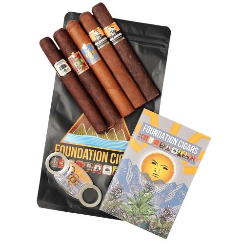 Foundation Premium 5-Cigar Sampler with Cutter
