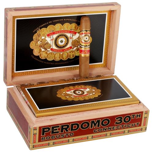 Perdomo 30th Anniversary Connecticut Robusto 5  * 54, Box of 30