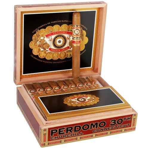Perdomo 30th Anniversary Connecticut Churchill 7  * 54, Box of 30