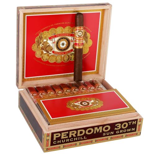 Perdomo 30th Anniversary Sun Grown Churchill 7  * 54, Box of 30