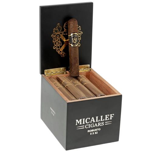 Micallef Black Robusto 5  * 52, Box of 25