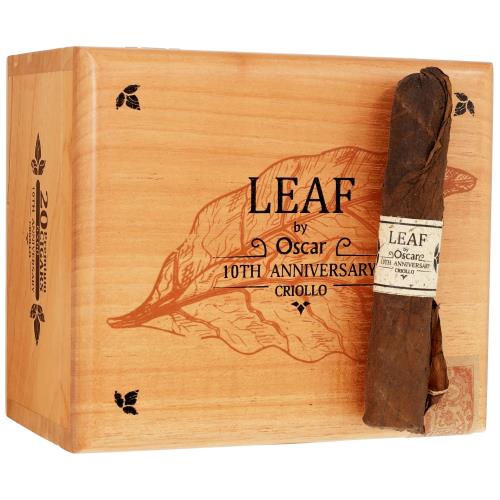 Leaf by Oscar 10th Anniversary Criollo Sixty 6  * 60, Box of 20