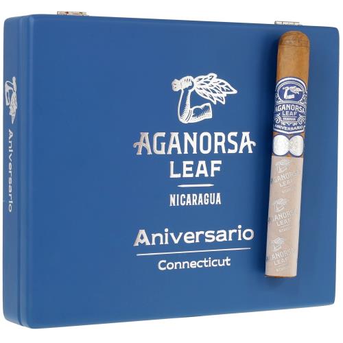 Aganorsa Leaf Aniversario Connecticut Box-Pressed Toro 6 1/4 * 52, Box of 10