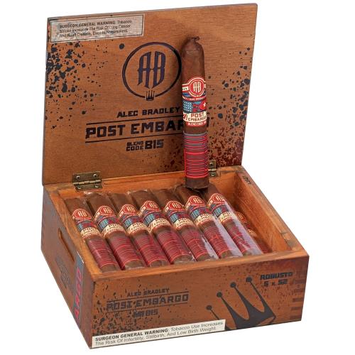 Alec Bradley Post Embargo Blend Code B15 Robusto 5  * 52, Box of 24