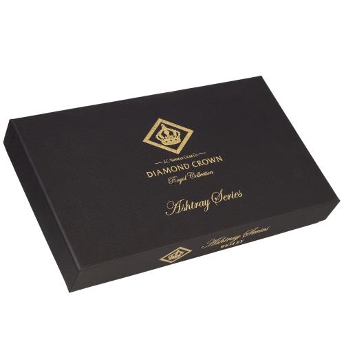 Diamond Crown St. James Wood and Crystal Ashtray