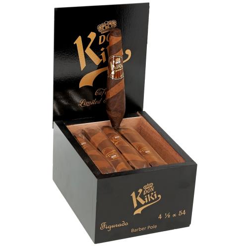 Don Kiki Brown Label Barberpole Figurado 4 1/2 * 54, Box of 20