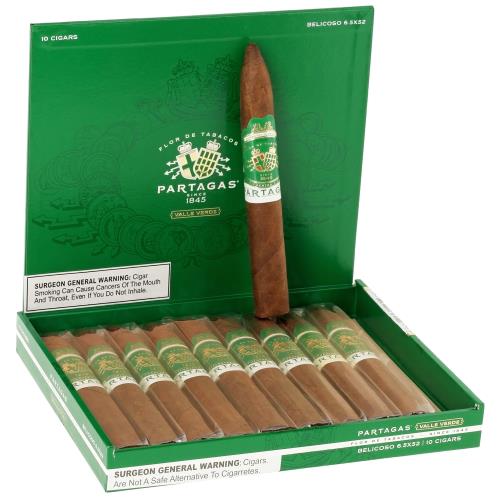 Partagas Valle Verde Limited Edition Belicoso 6 1/2 * 52, Box of 10