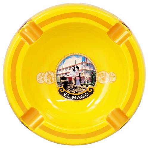 El Mago Limited Edition 4-Cigar Ashtray, Yellow