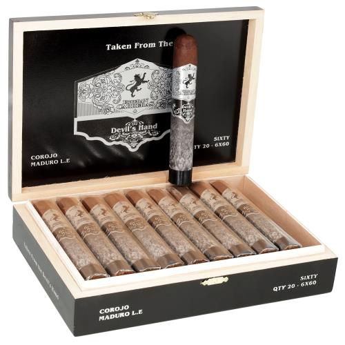 Esteban Carreras Devil s Hand Maduro Sixty 6  * 60, Box of 20