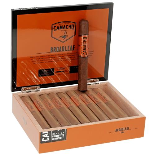 Camacho Broadleaf Toro 6  * 50, Box of 20