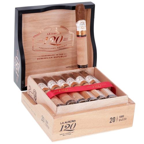 La Aurora 120th Anniversary Toro 5 1/2 * 54, Box of 20