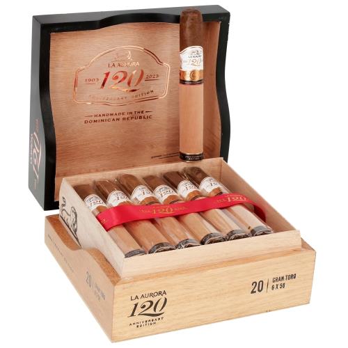 La Aurora 120th Anniversary Gran Toro 6  * 58, Box of 20