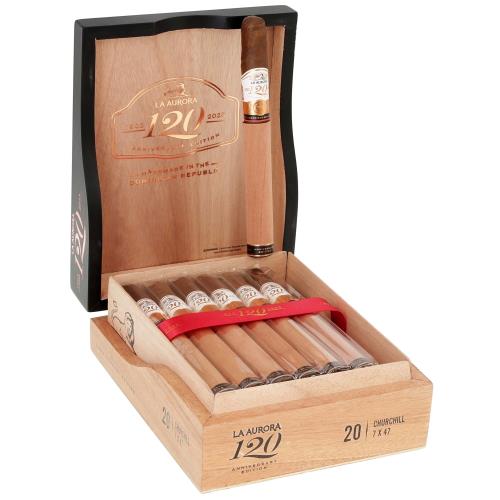 La Aurora 120th Anniversary Churchill 7  * 47, Box of 20