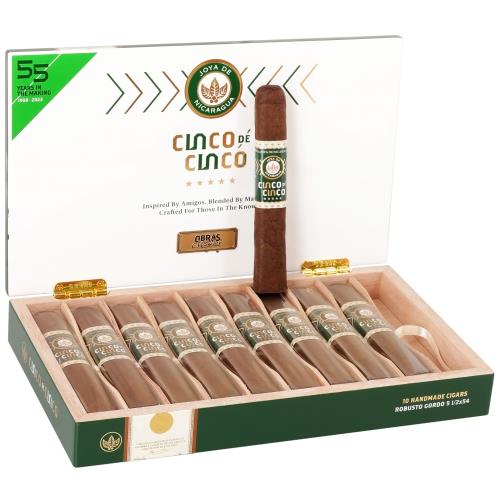 Joya de Nicaragua Cinco de Cinco Robusto Gordo 5 1/2 * 54, Box of 10