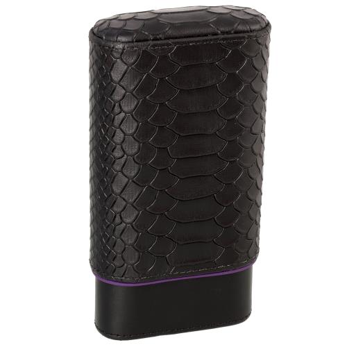 Brizard Show Band Cigar Case, Python and Royal Purple Limited Edition