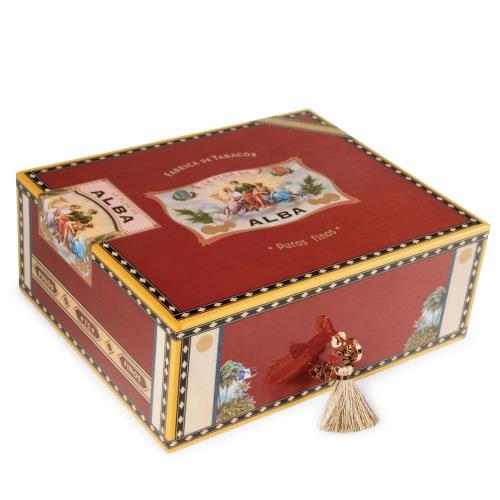 Elie Bleu Flor de Alba Sycamore 75-Cigar Humidor