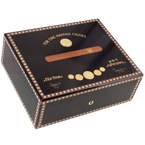 Elie Bleu Medals Collection Sycamore 75-Cigar Humidor