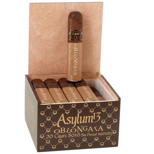 Asylum 13 Oblongata Maduro 680 6  * 80, Box of 20