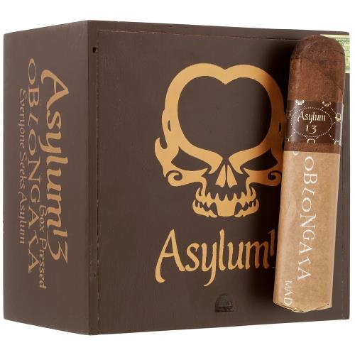 Asylum 13 Oblongata Maduro 680 6  * 80, Box of 20