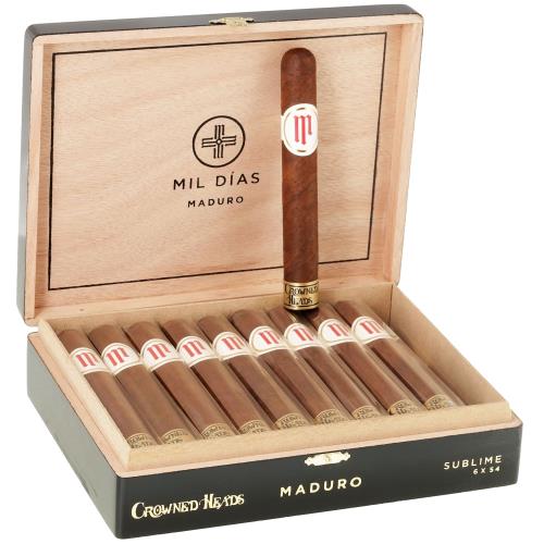 Crowned Heads Mil Dias Maduro Sublime 6  * 54, Box of 20