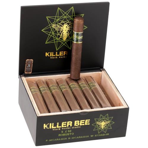BLK WKS Killer Bee Robusto 5  * 50, Box of 24