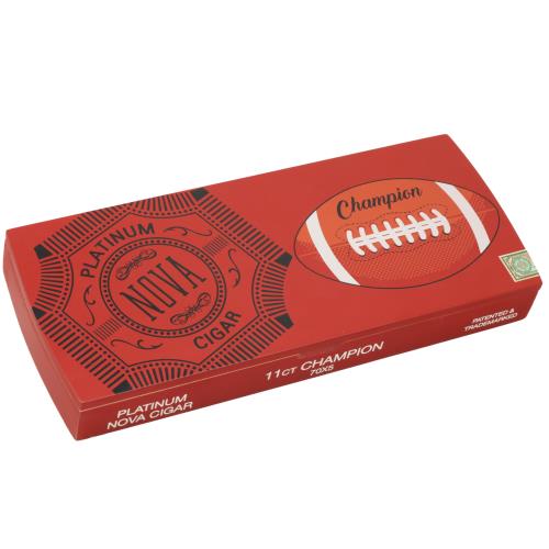 Platinum Nova Series Champion Football Cigars 7  * 50, Box of 11