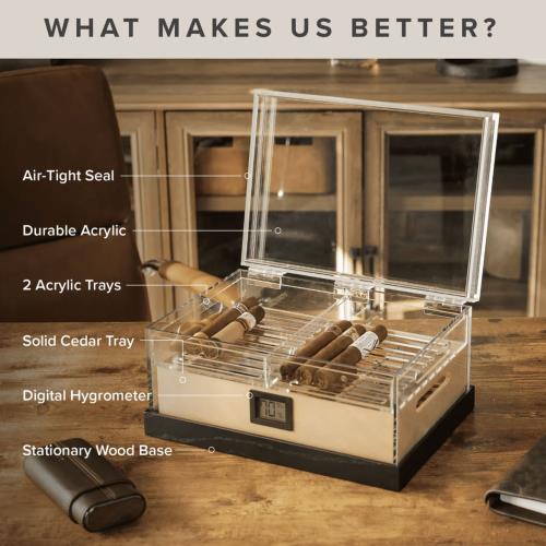 Klaro Felix Pro Tupperdor Acrylic Humidor