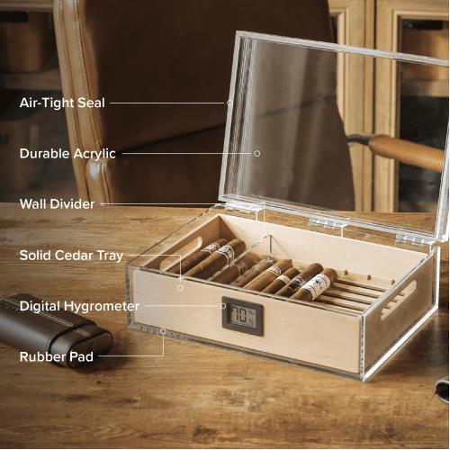 Klaro Felix Tupperdor Acrylic Humidor