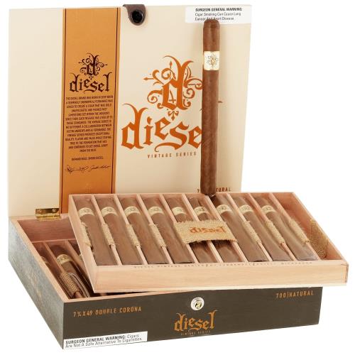 Diesel Vintage Series Natural Double Corona 7 3/4 * 49, Box of 20