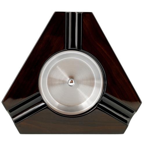 Prestige Triangular 3-Cigar Wood Ashtray ASH3W