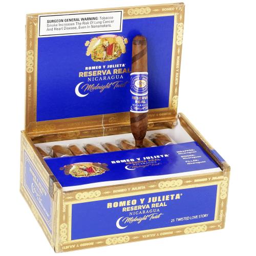 Romeo y Julieta Reserva Real Nicaragua Midnight Twist Twisted Love Story 4 1/4 * 46