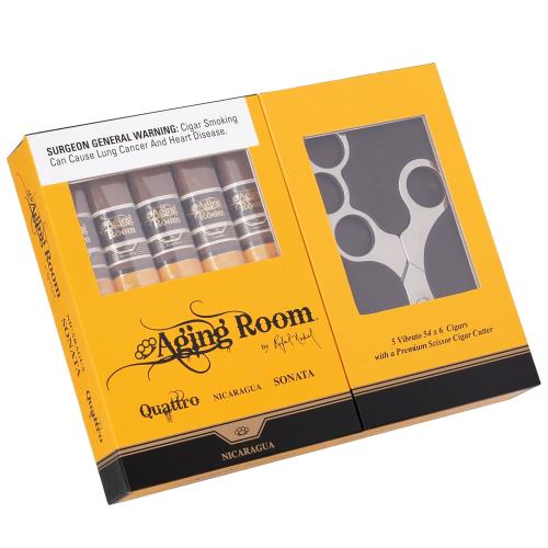 Aging Room Quattro Sonata 5-Cigar Sampler Gift Set with Cutter