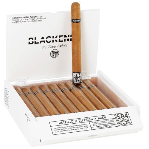 Blackened Cigars by Drew Estate S84 Shade to Black Corona Doble 7  * 50, Box of 20