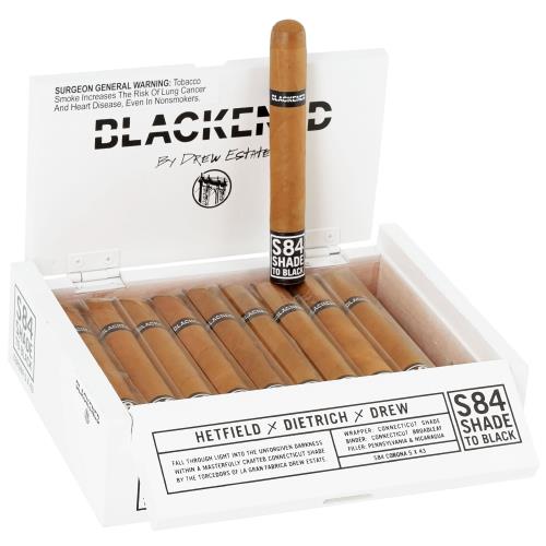 Blackened Cigars by Drew Estate S84 Shade to Black Corona 5  * 43, Box of 20