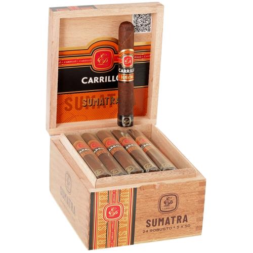 EP Carrillo Essence Sumatra Robusto 5  * 50, Box of 24