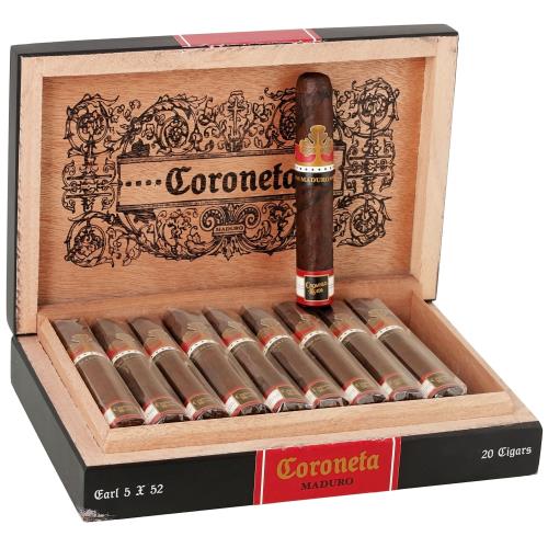 Crowned Heads Coroneta Maduro Earl 5  * 52, Box of 20