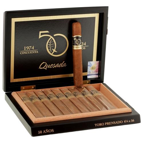 Quesada 50th Anniversary Toro Prensado 6 1/4 * 56, Box of 10
