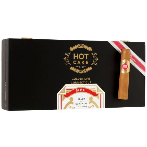 HVC Hot Cake Golden Line Connecticut Half Corona 3 1/2 * 44, Box of 25