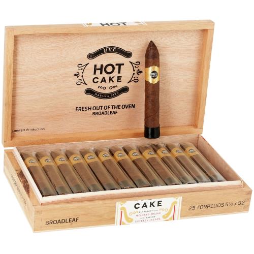 HVC Hot Cake Broadleaf Torpedo 5 1/2 * 52, Box of 25