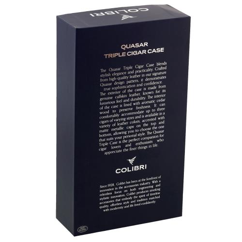Colibri Quasar Triple Cigar Case