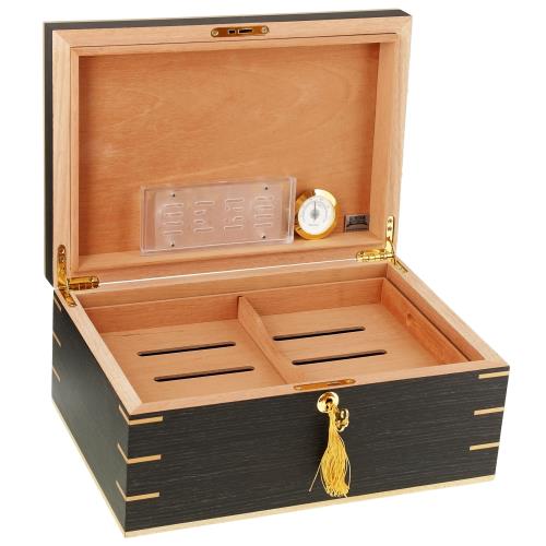 Messenia Desktop Humidor, Grey Oak