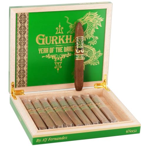 Gurkha Year of the Dragon 2024 by AJ Fernandez 6 5/8 * 52, Box of 10