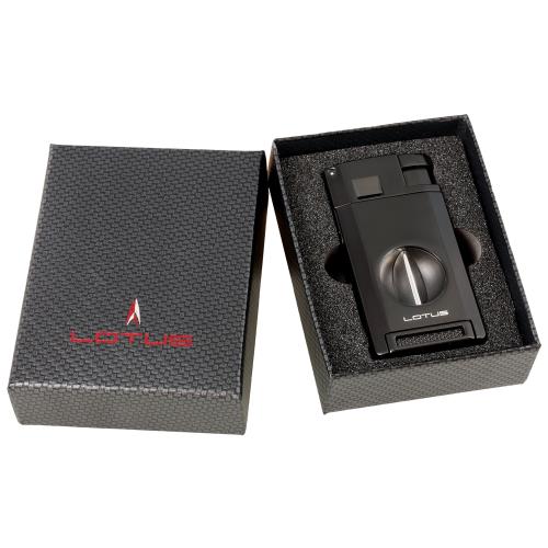 Lotus Excalibur Double Torch Lighter with V-Cutter