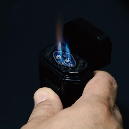 Cutlass V-Cut Table Lighter with Punch, Black Matte