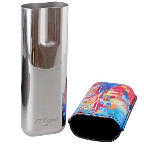 S.T. Dupont 2-Cigar Case Graff ty Collection